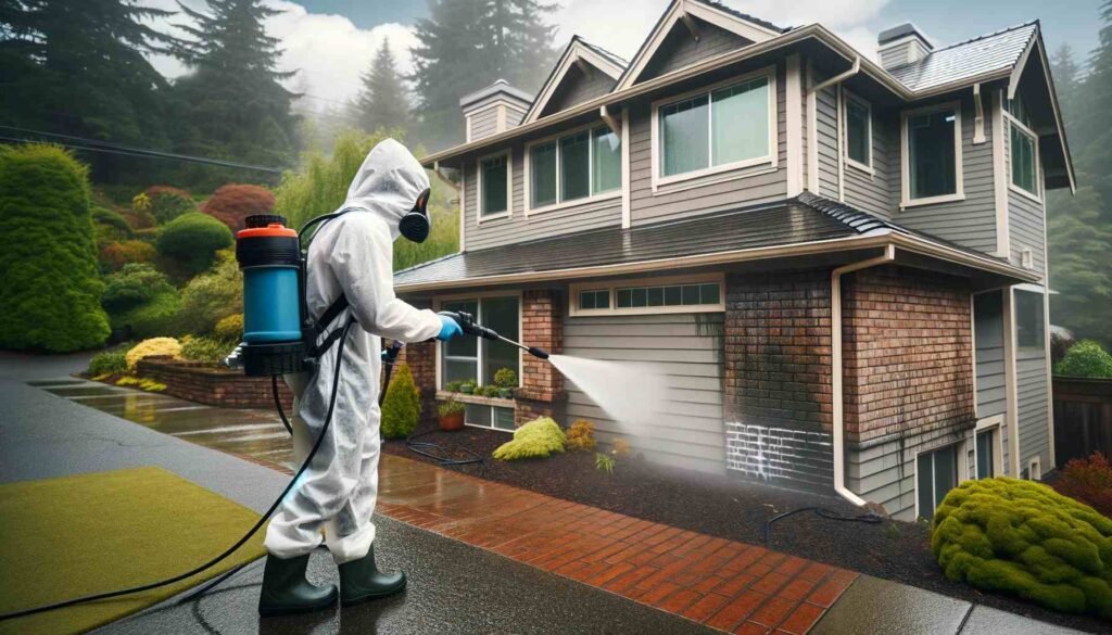 Mold Removal by Power Wash In Edmonds Washington