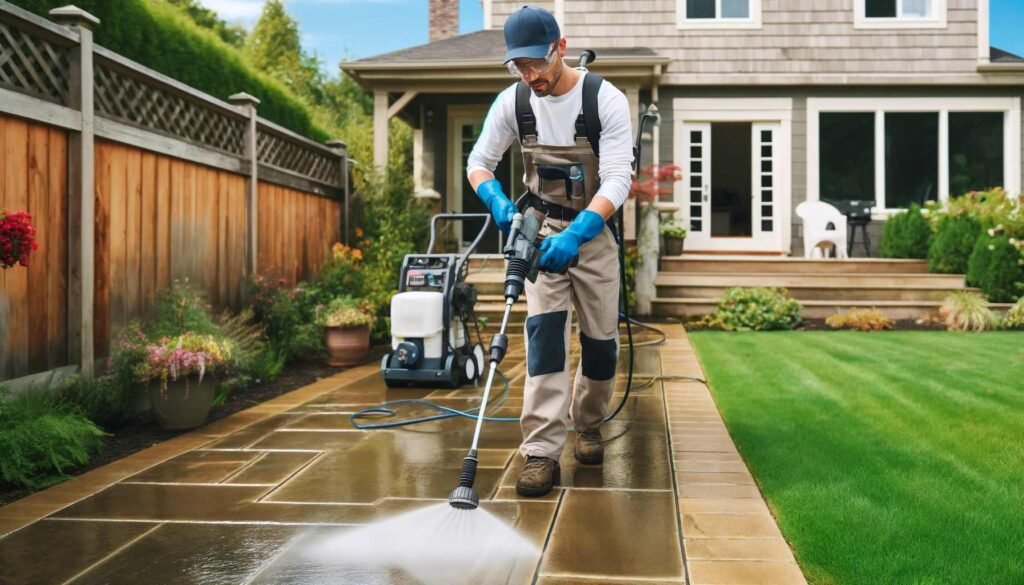 Power washing your patio in Washington