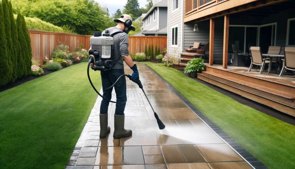 Power washing your patio in Washington